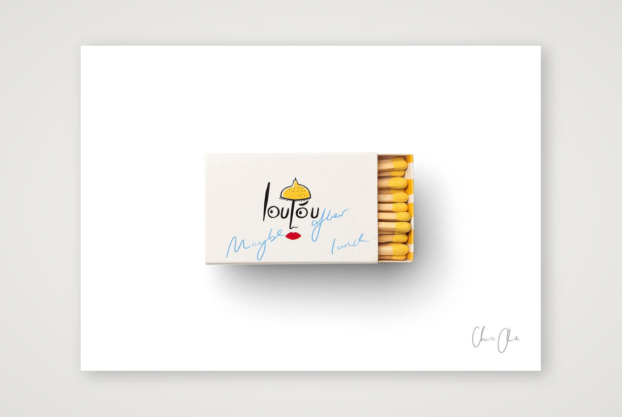 Matchbox at Loulou — A3 (42×30cm, 17×12") Print only