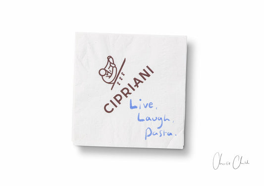 Napkin at Cipriani i