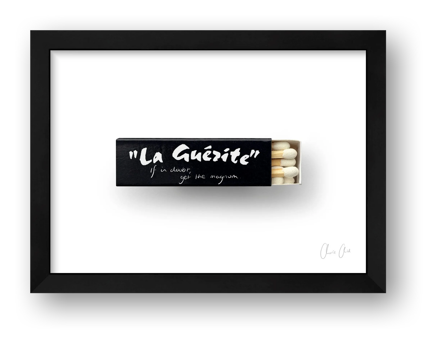 Matchbox at La Guerite — framed