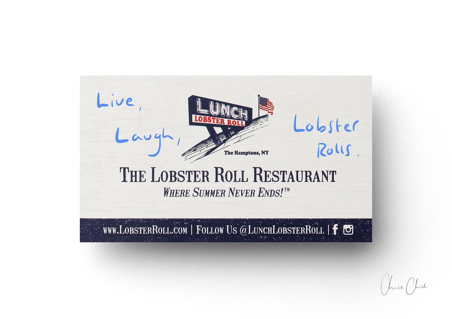 Card at Lunch's