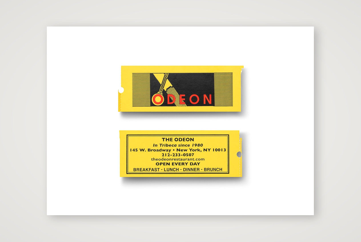 Ticket stubs at The Odeon i — A4 (30×21cm, 12×8") Print only