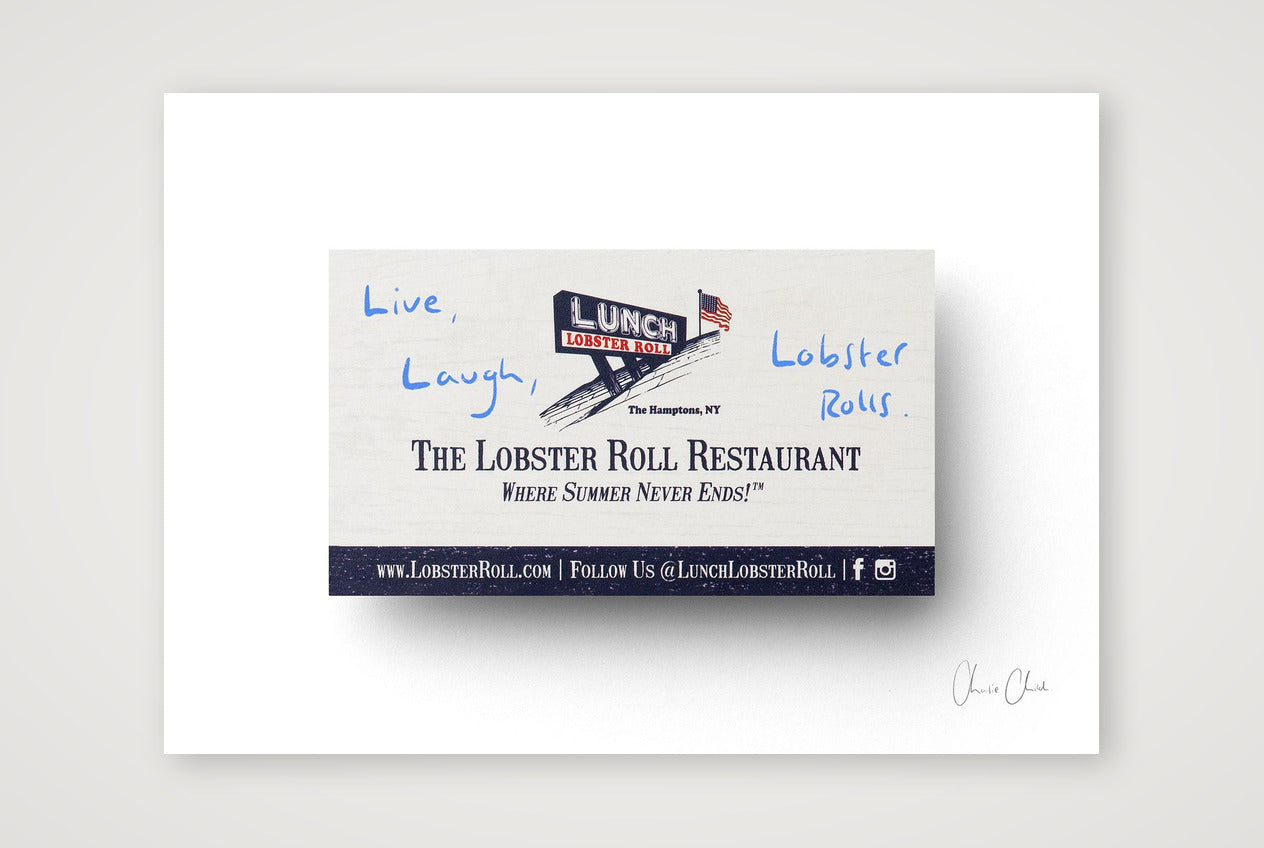 Card at Lunch's — A4 (30×21cm, 12×8") Print only