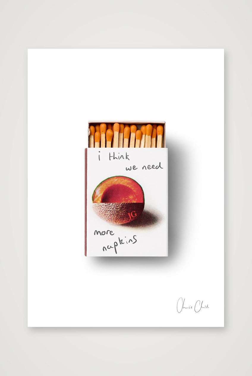 Matches at JG Melon — A4 (21×30cm, 8×12") Print only