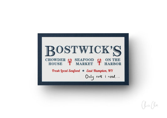 Card at Bostwick's