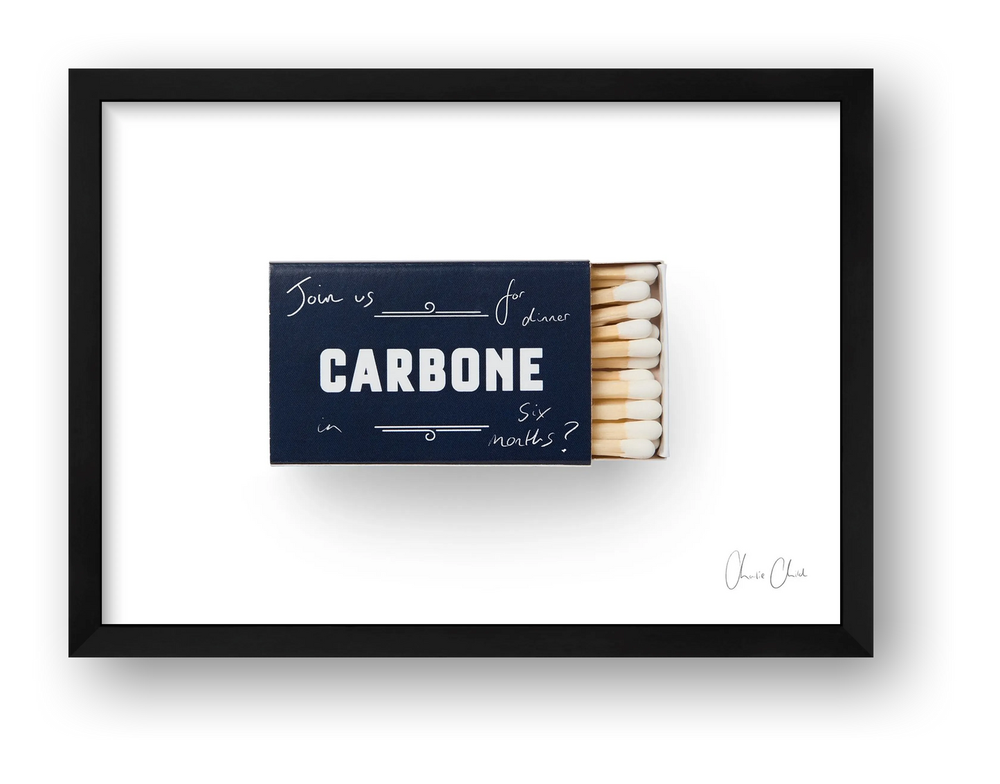 Matchbox at Carbone — framed