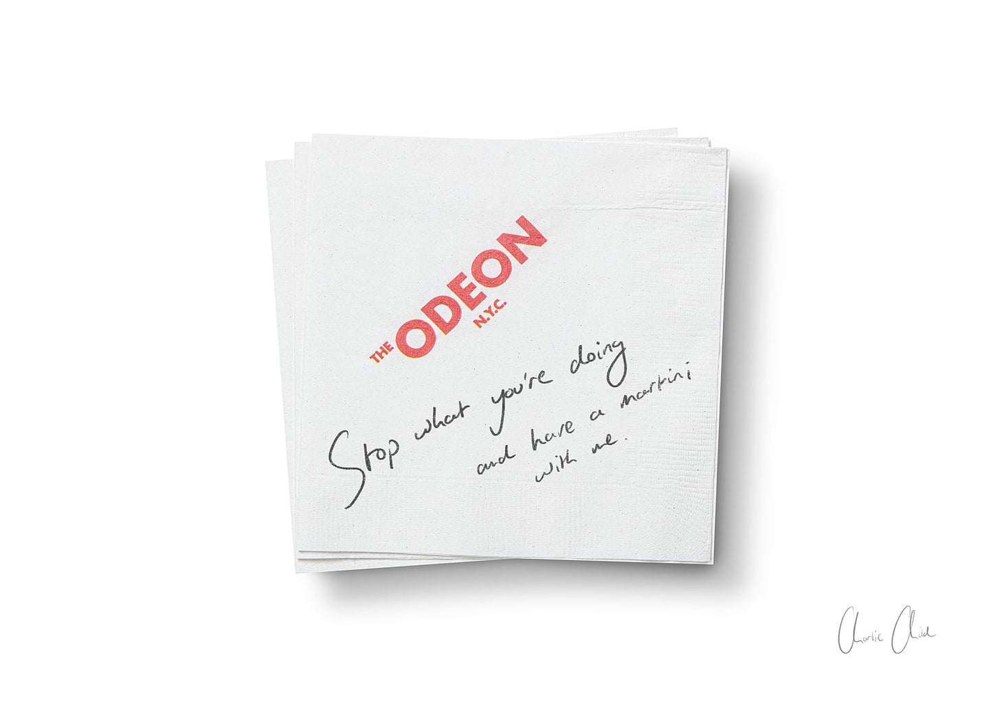 Napkin at The Odeon