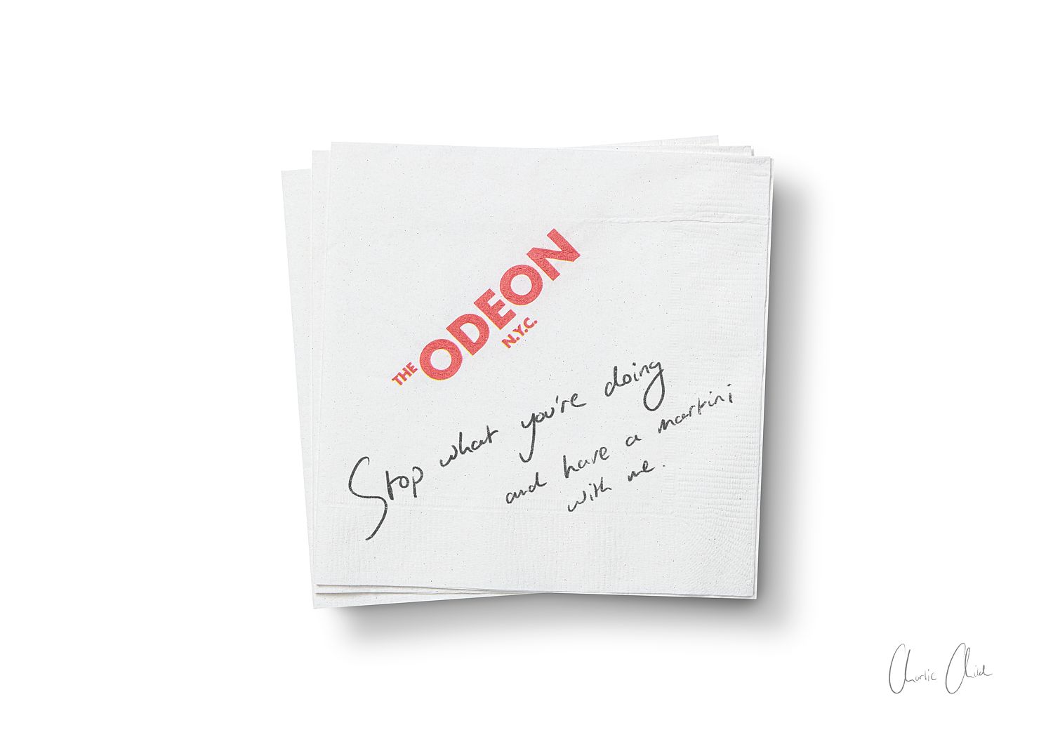 Napkin at The Odeon