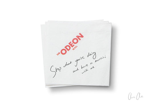 Napkin at The Odeon