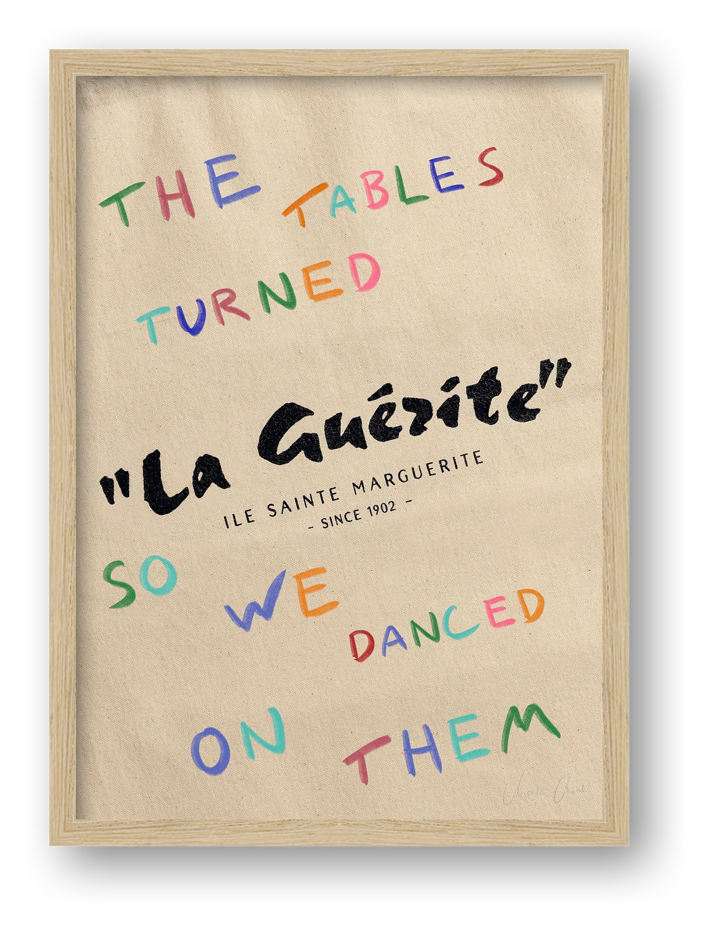 Linen at La Guerite — framed