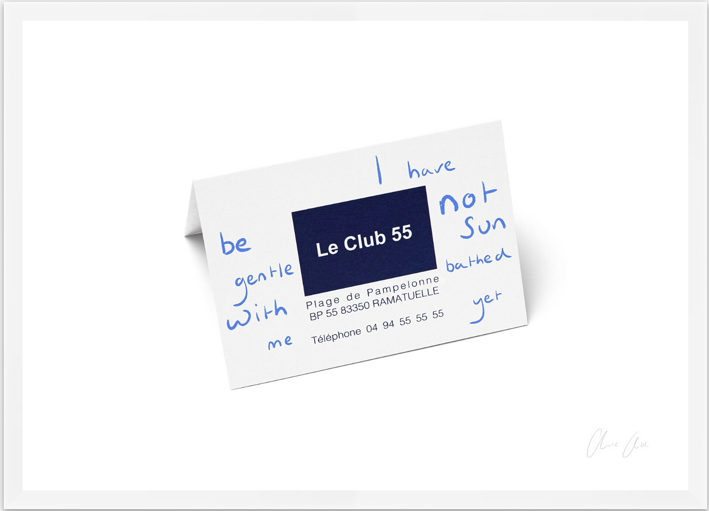 Card at Le Club 55 ii