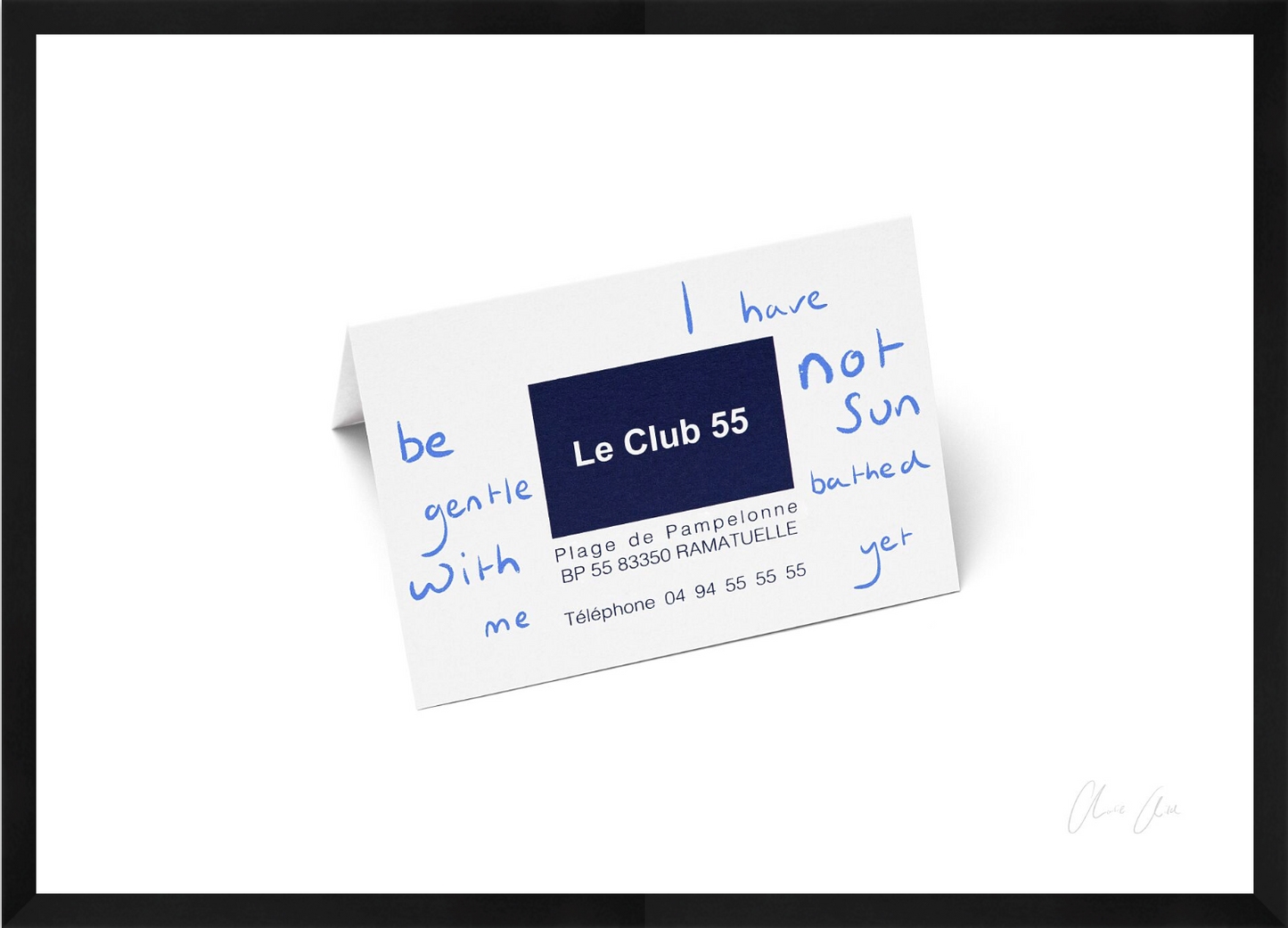 Card at Le Club 55 ii