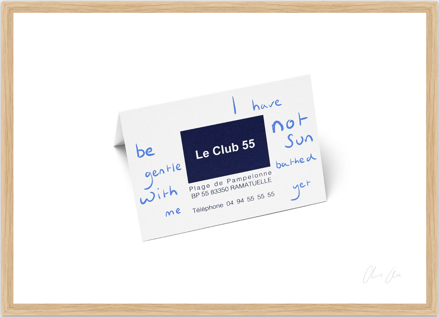 Card at Le Club 55 ii