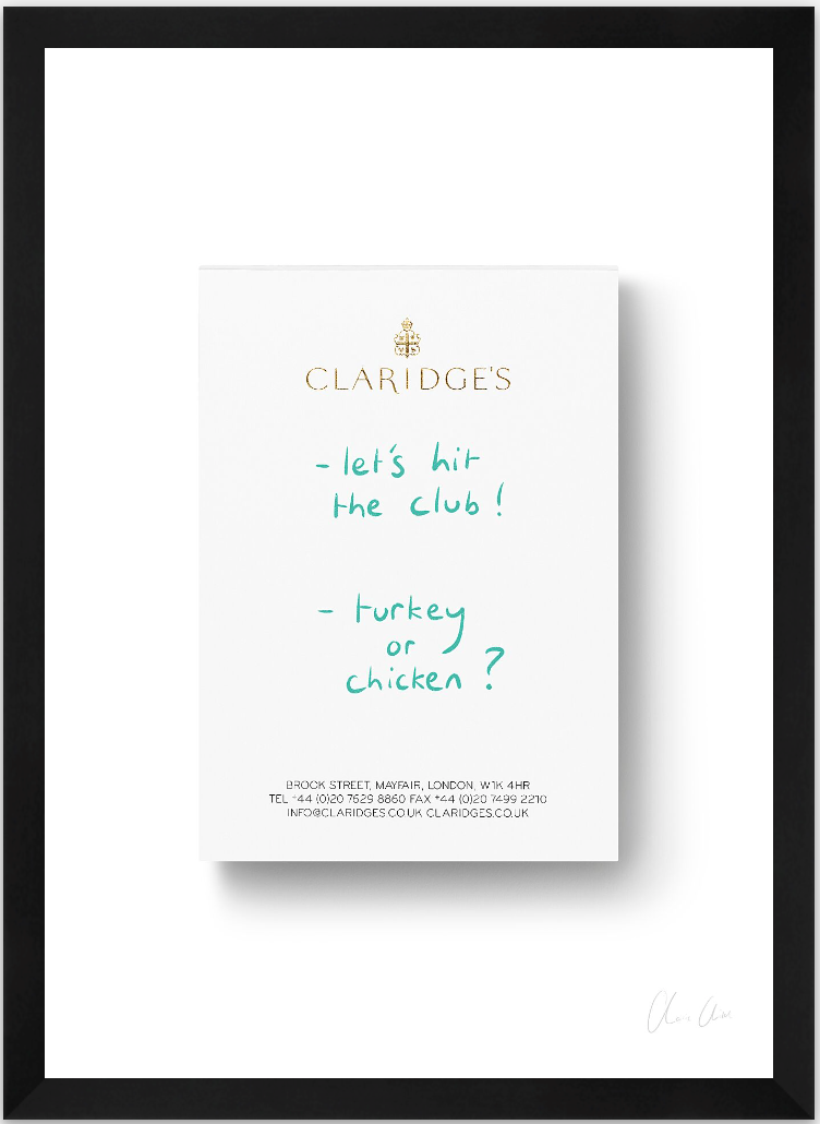 Notepad at Claridge's ii