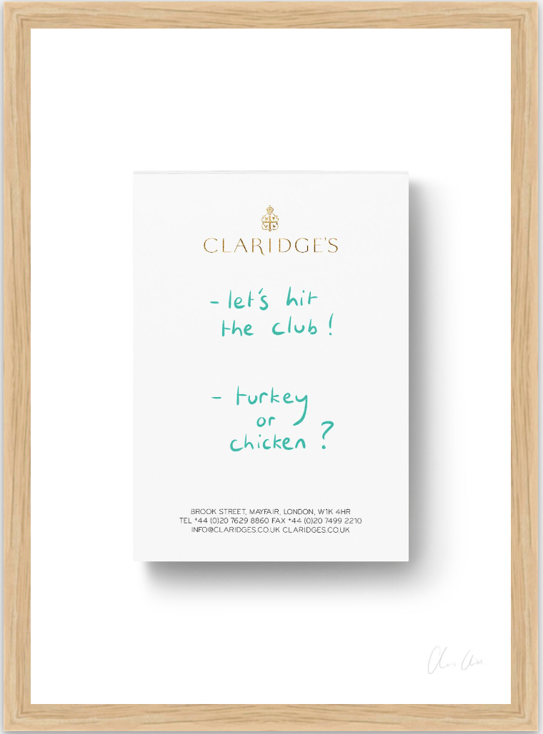 Notepad at Claridge's ii