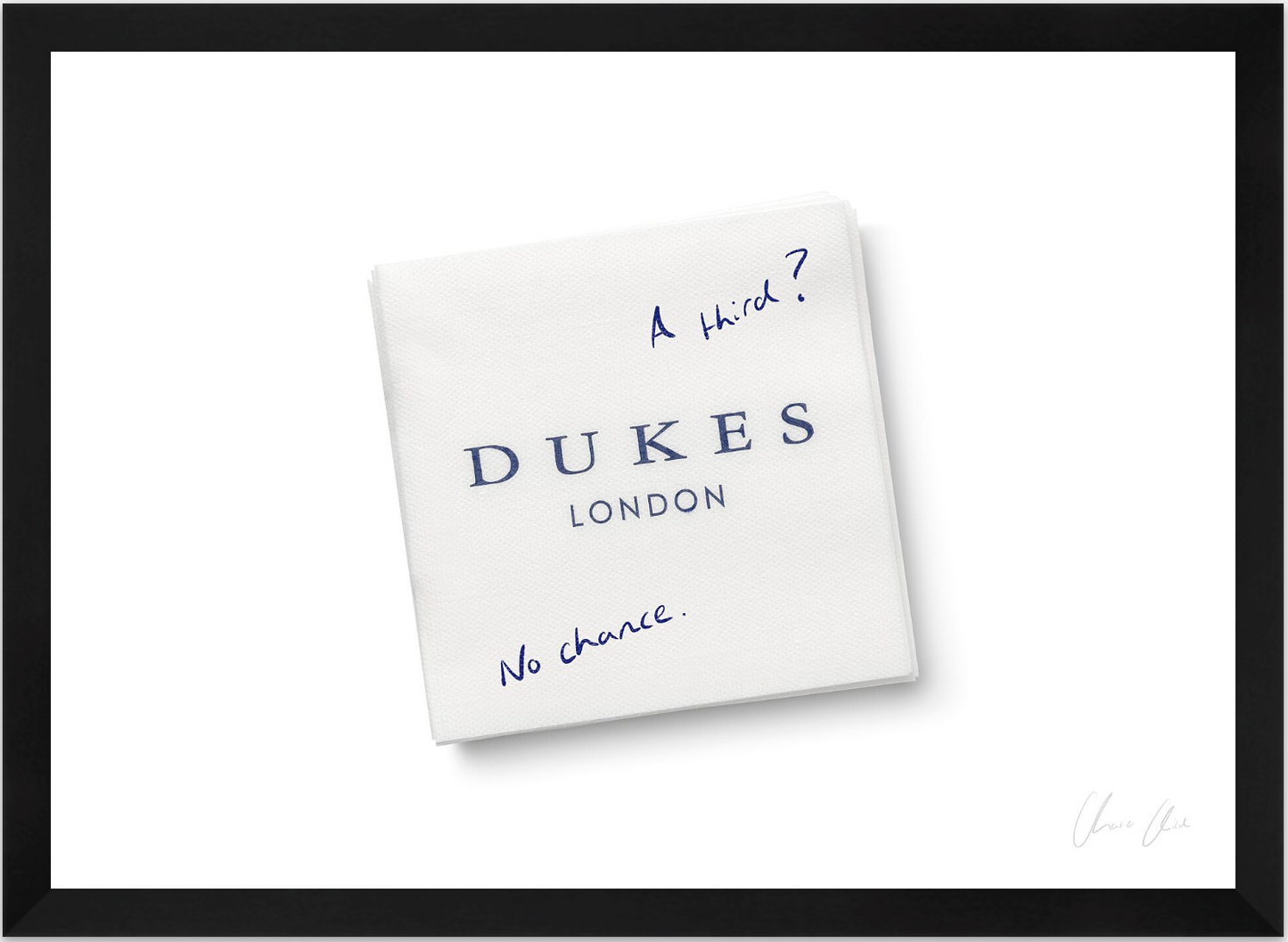 Napkin at Dukes ii