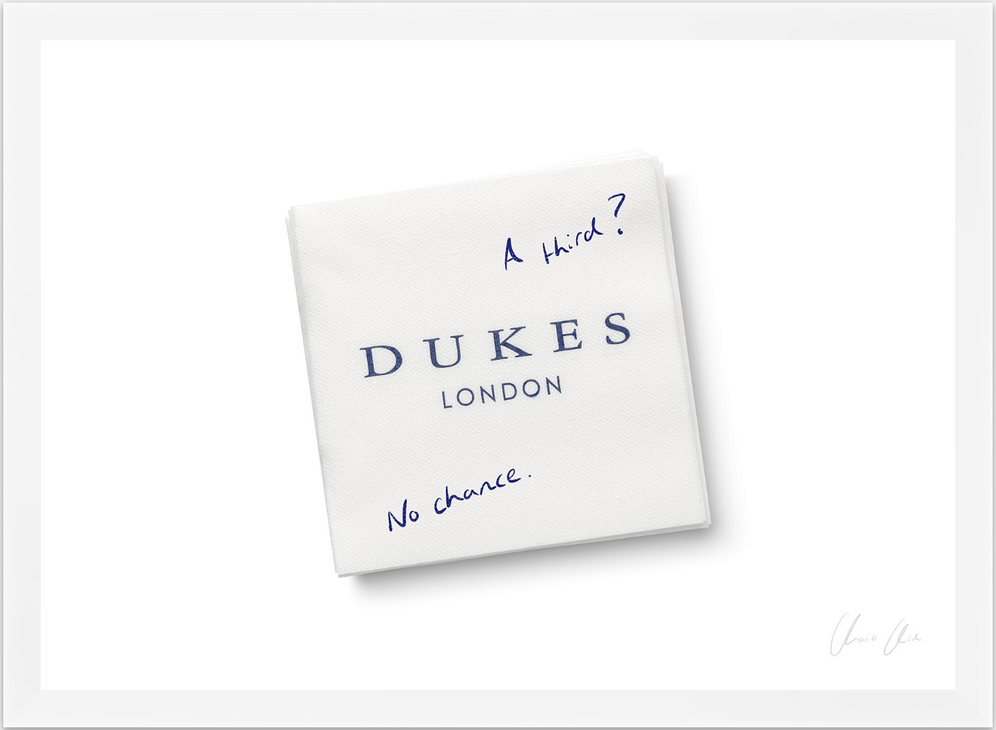 Napkin at Dukes ii