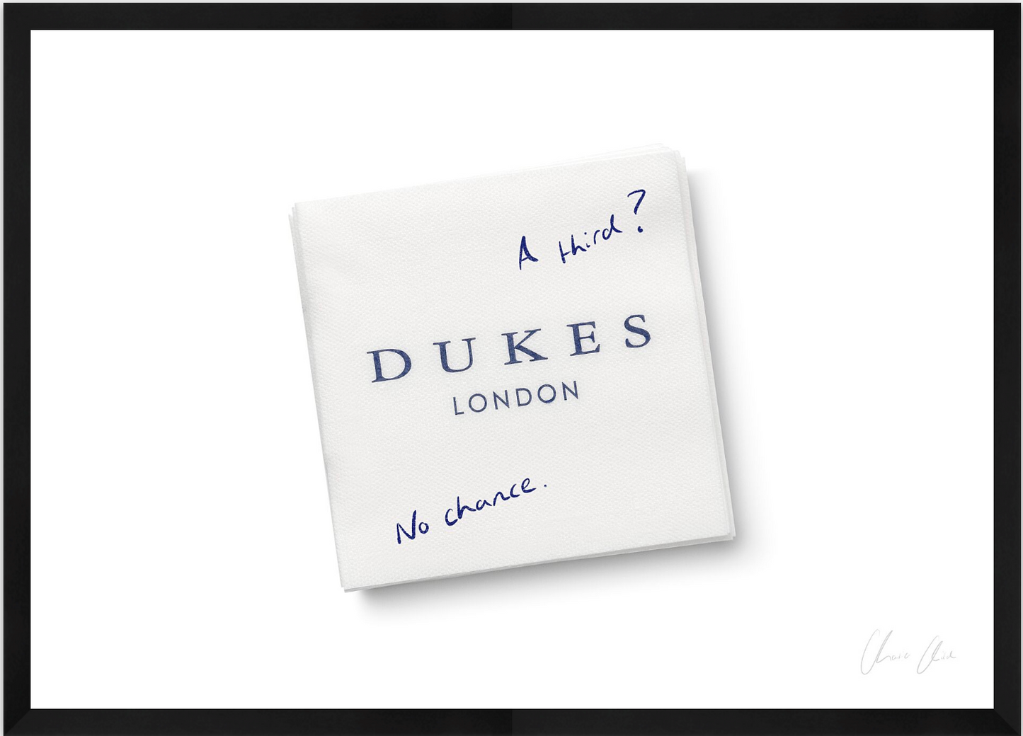 Napkin at Dukes ii