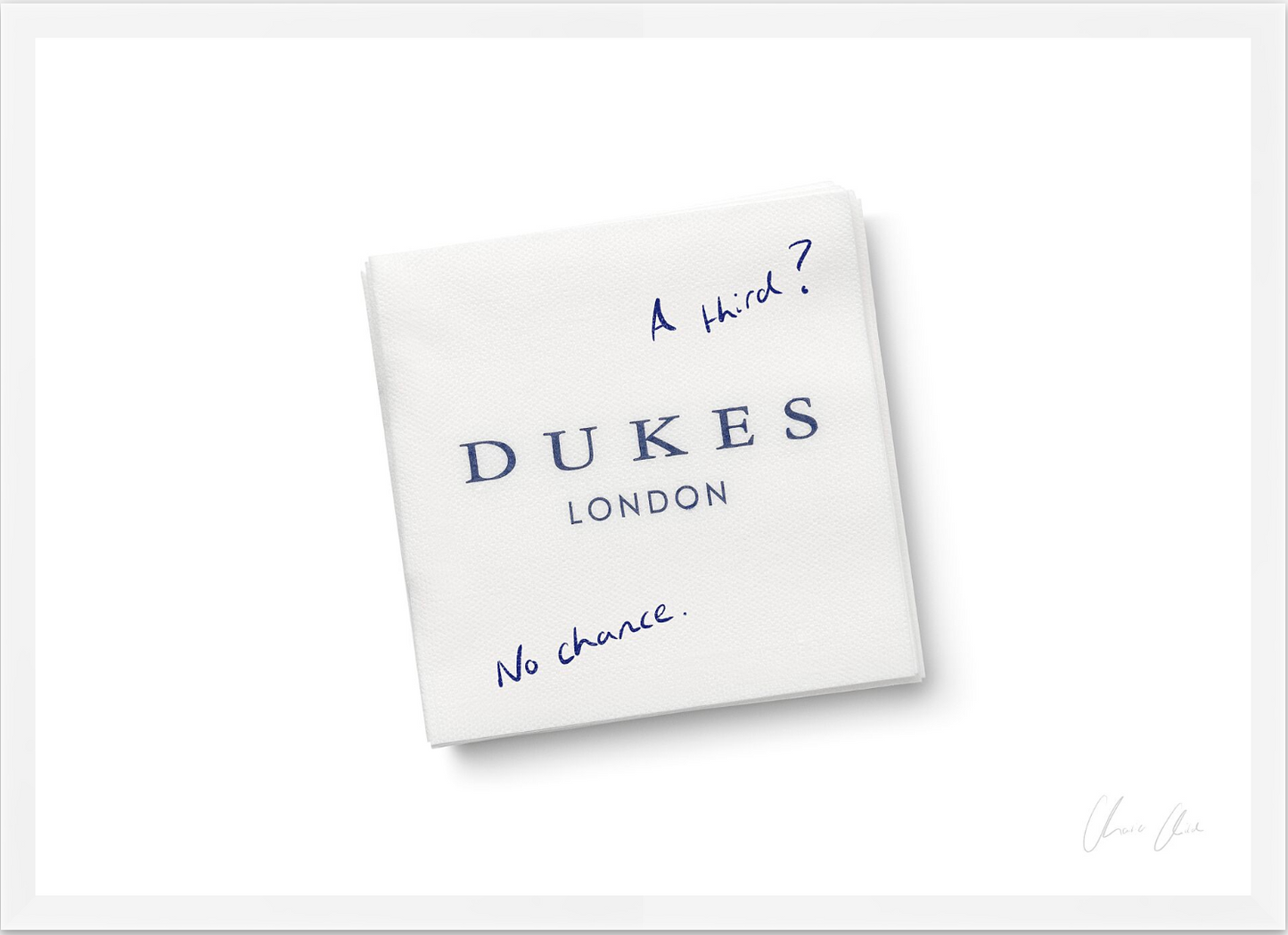 Napkin at Dukes ii
