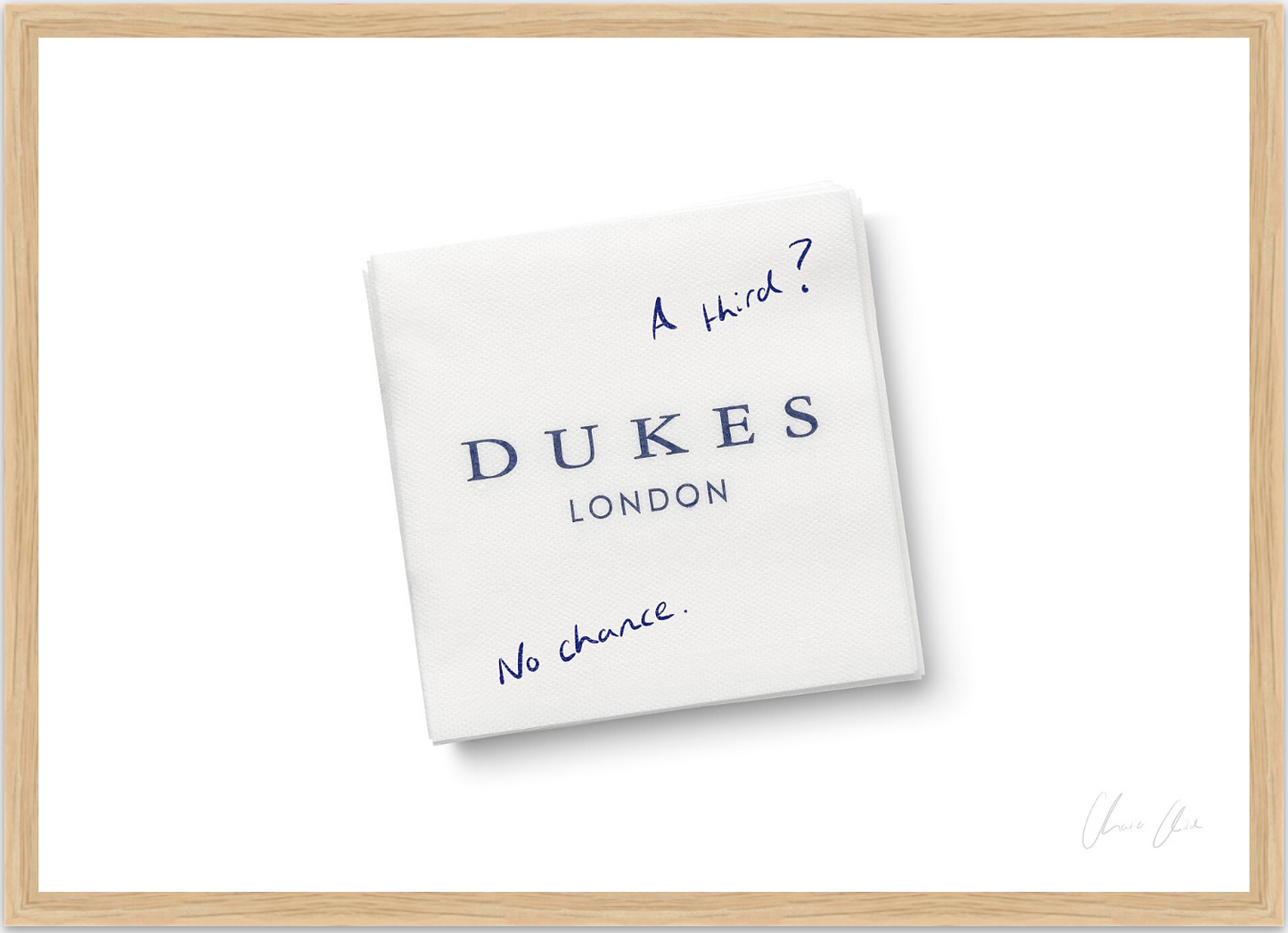 Napkin at Dukes ii