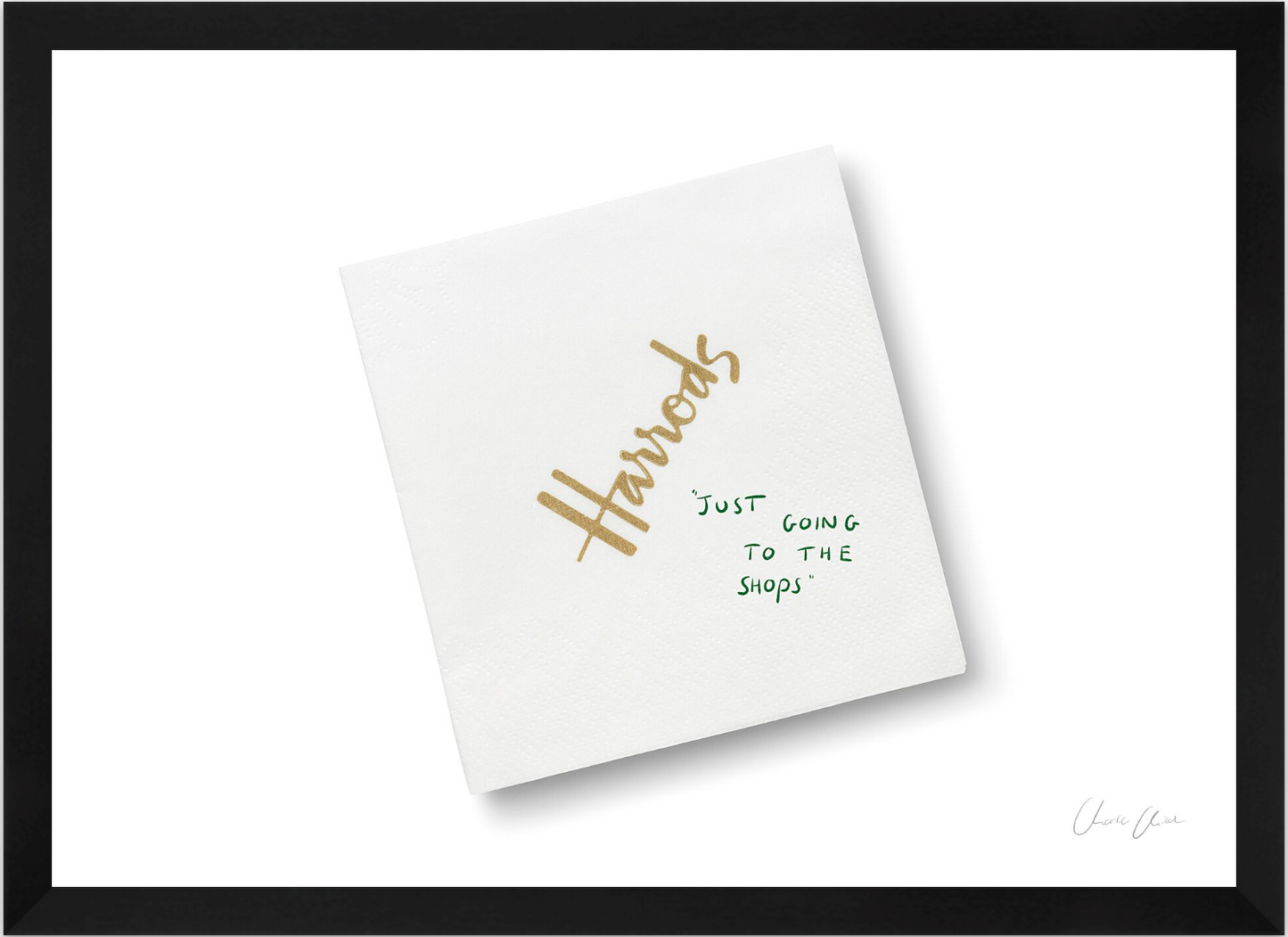 Napkin at Harrods