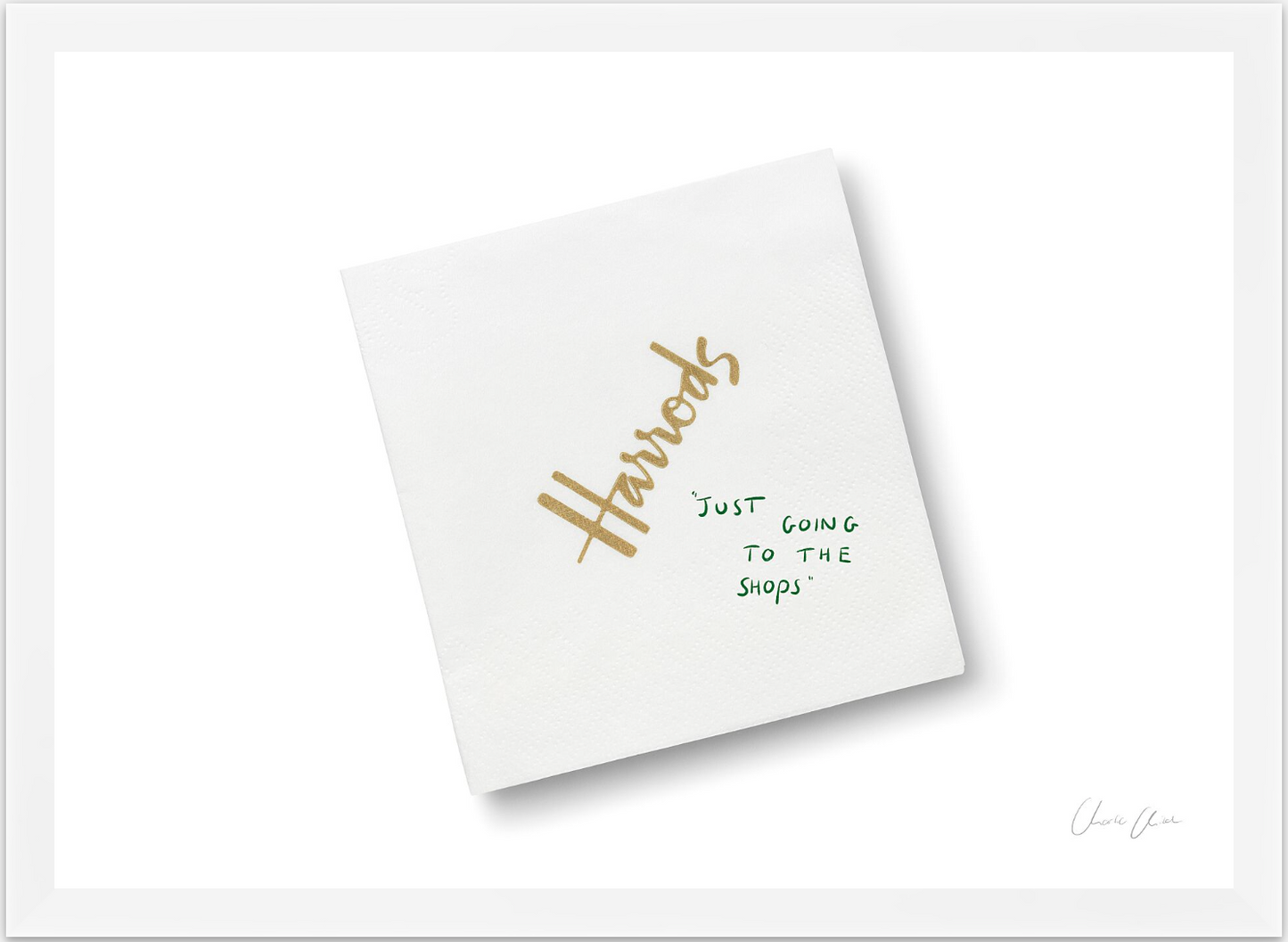 Napkin at Harrods