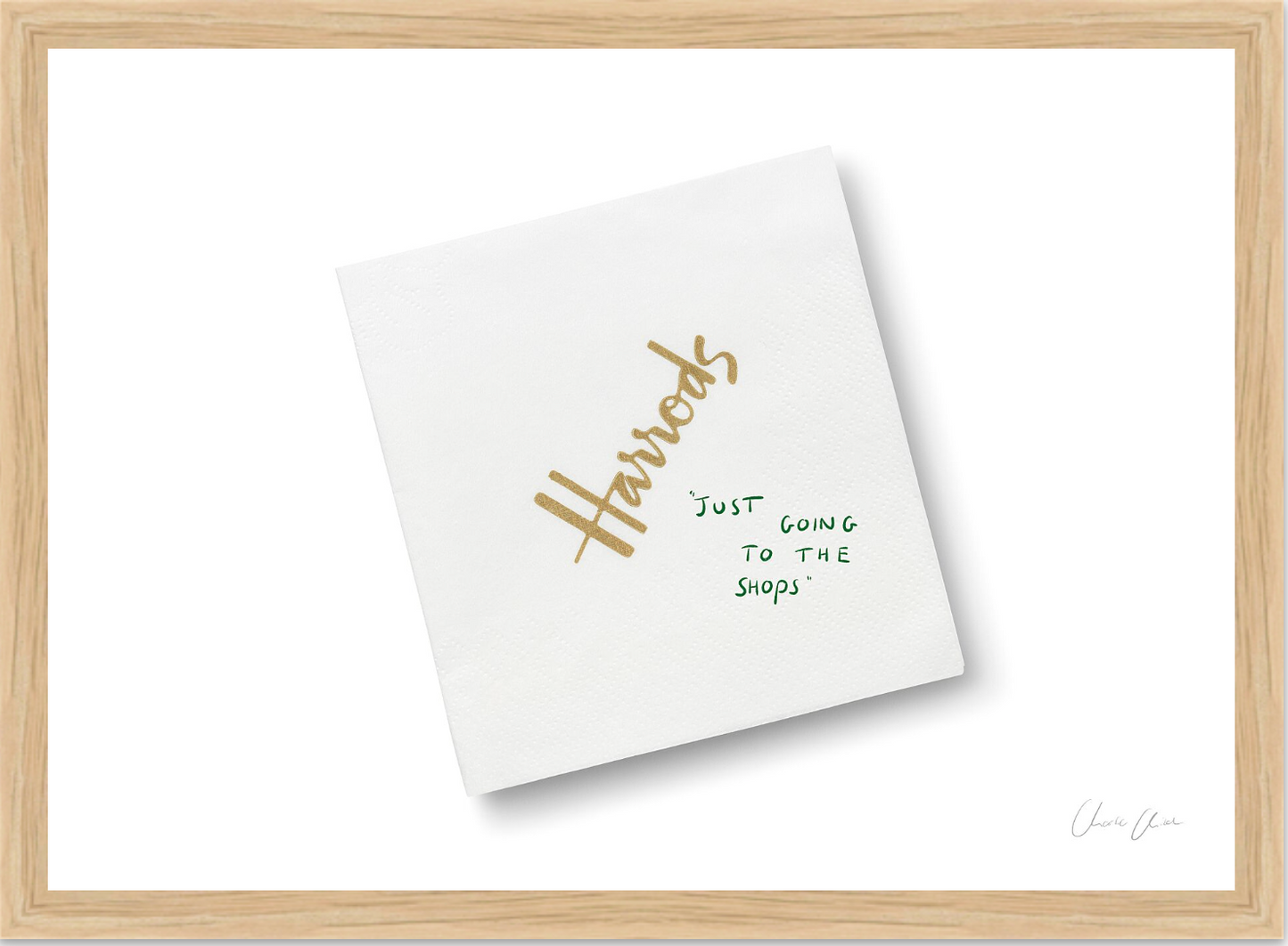Napkin at Harrods