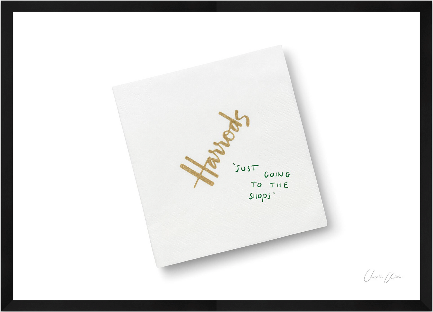 Napkin at Harrods
