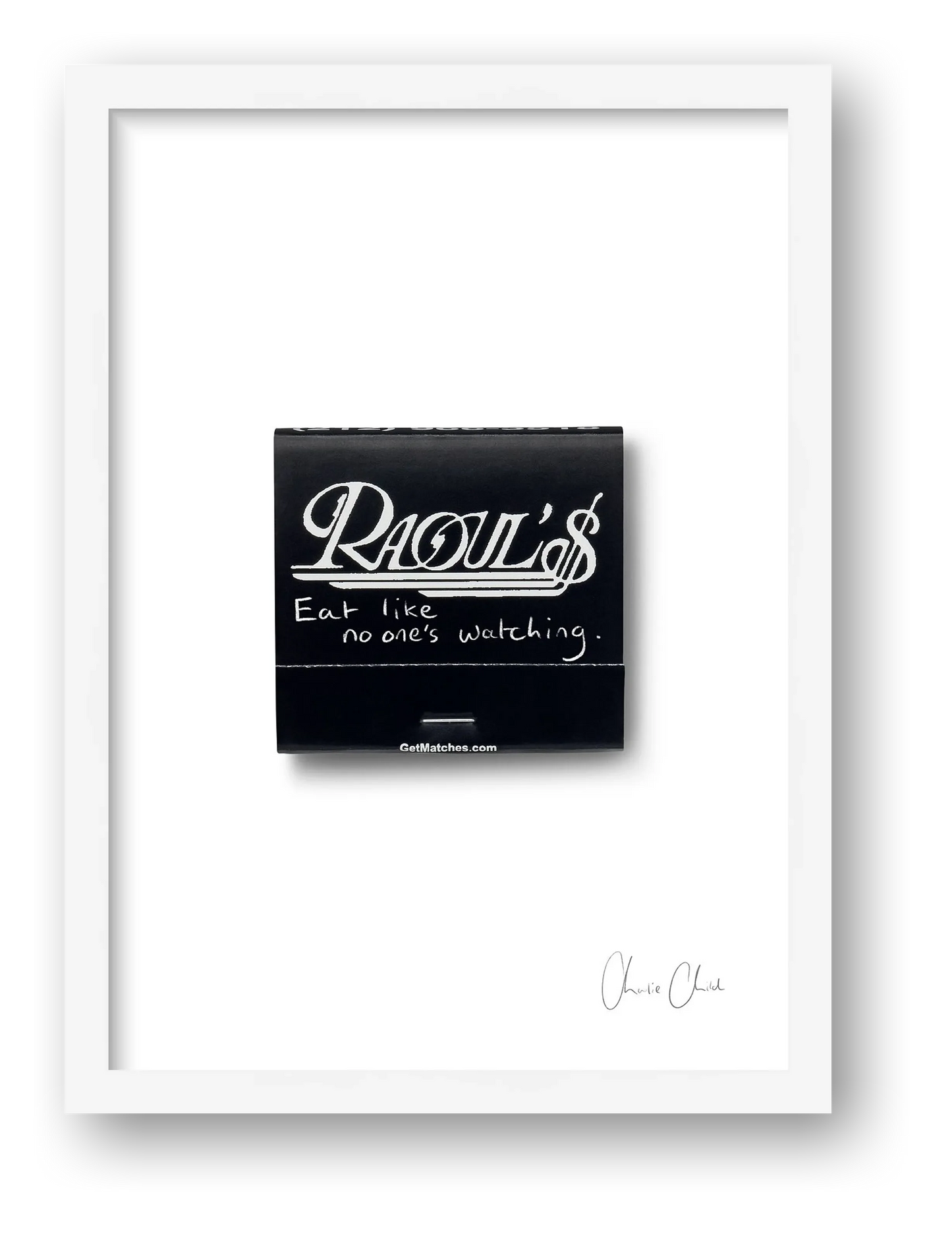 Matchbox at Raoul's ii — framed