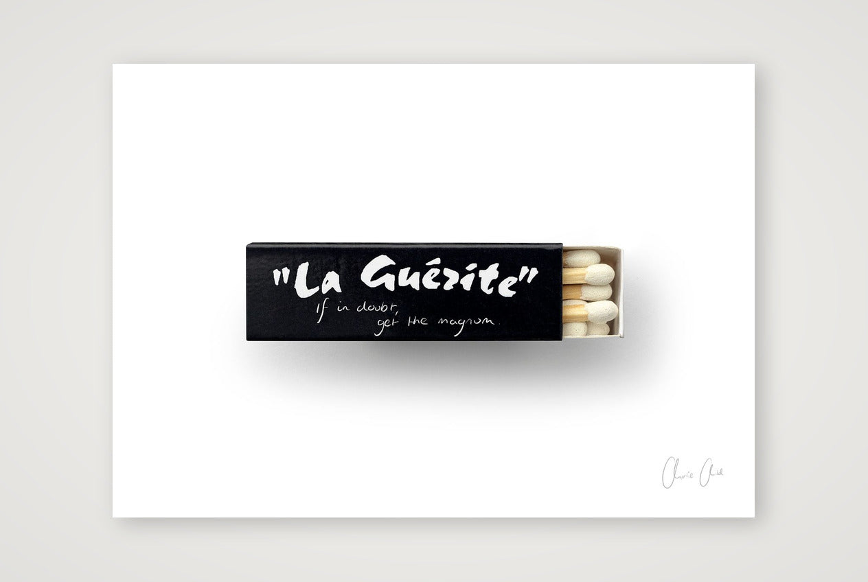Matchbox at La Guerite — A4 (30×21cm, 12×8") Print only