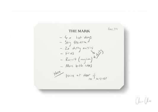 Note at The Mark, 'Room Service'