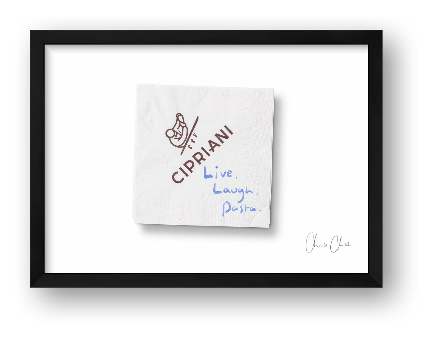 Napkin at Cipriani i — framed