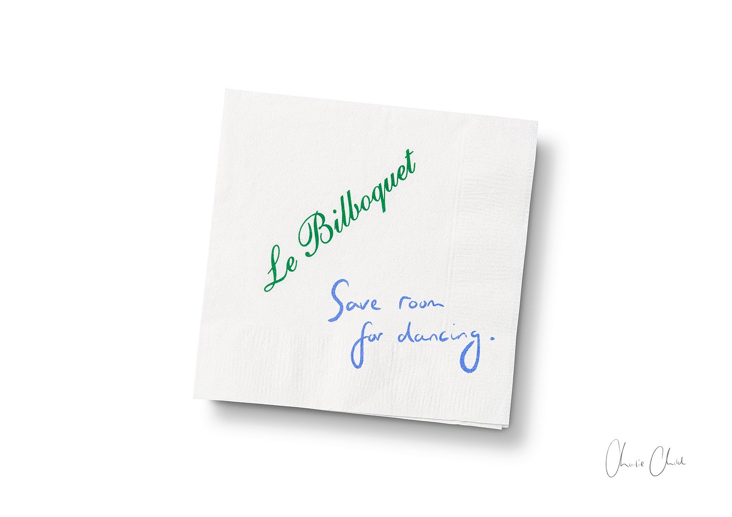 Napkin at Le Bilboquet