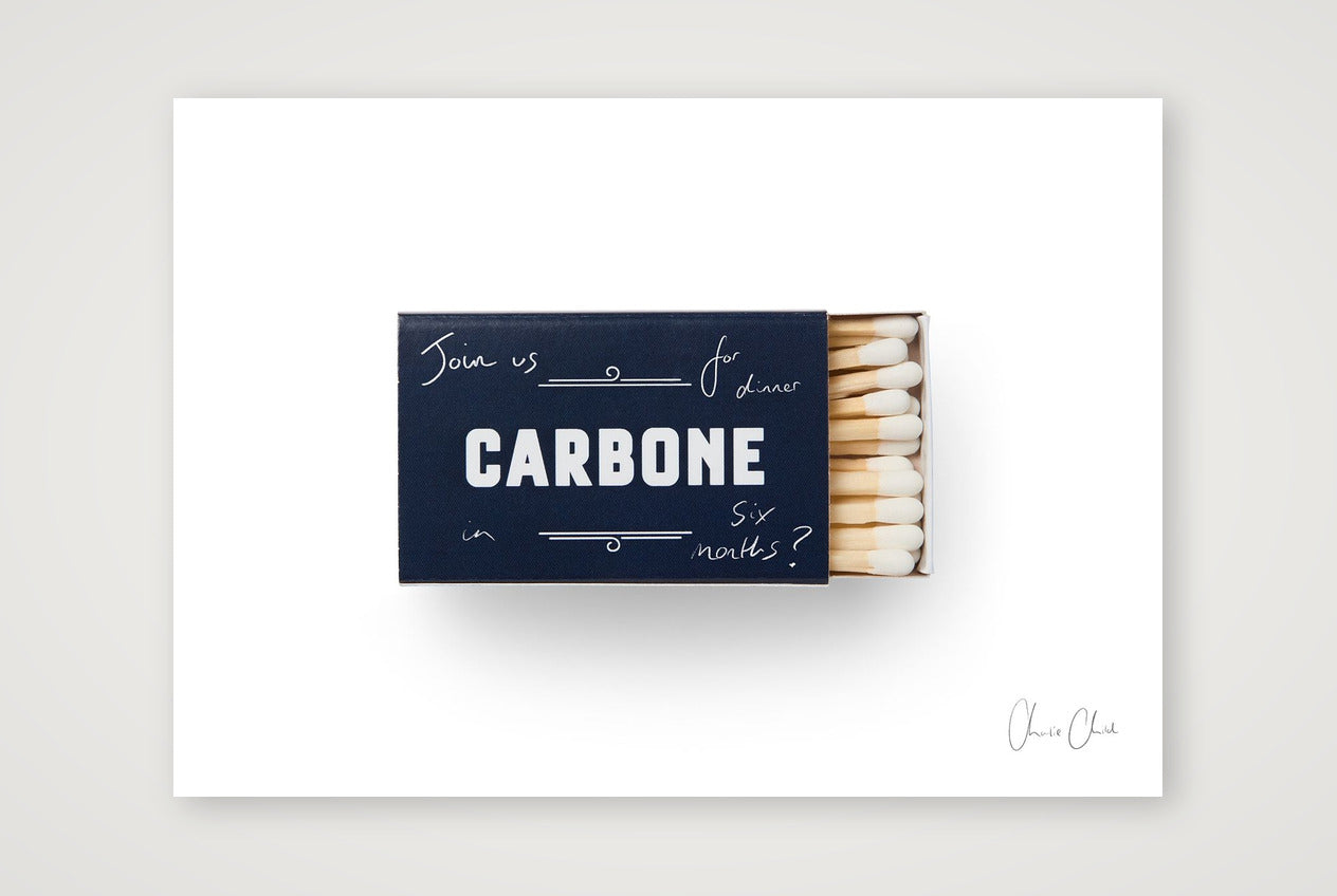 Matchbox at Carbone — A4 (30×21cm, 12×8") Print only