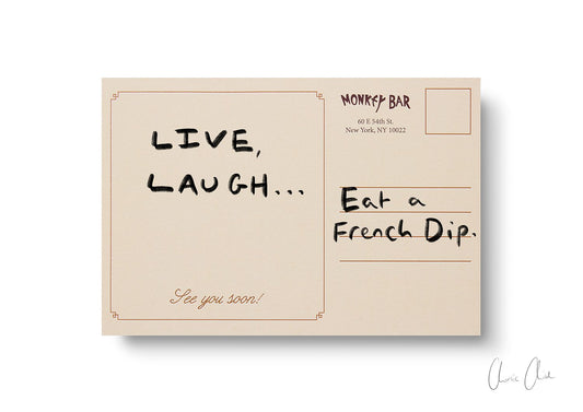 Card at Monkey Bar