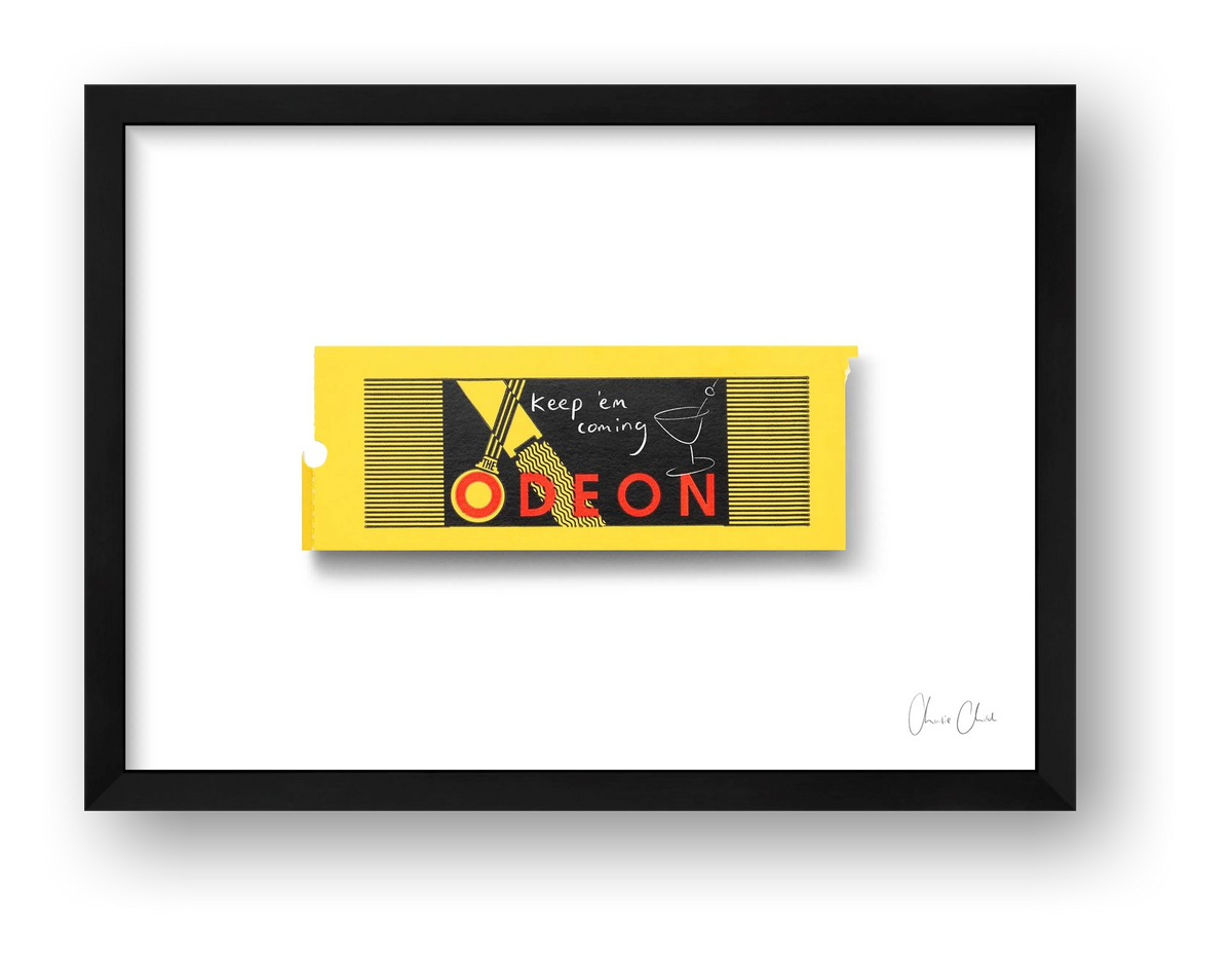 Odeon single ticket — framed