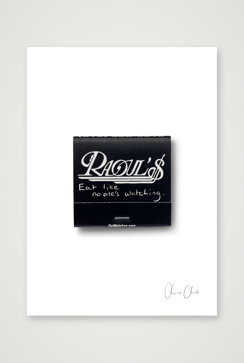 Matchbox at Raoul's ii — A4 (21×30cm, 8×12") Print only